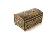 Schmuckbox rundlich Box Schmuck Mosaik Holz Kunst Schmuckkästchen orientalisch