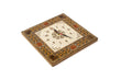 Wanduhr (30*30 cm) Vintage Holz Wand Uhr Mosaik Antik Orientalische
